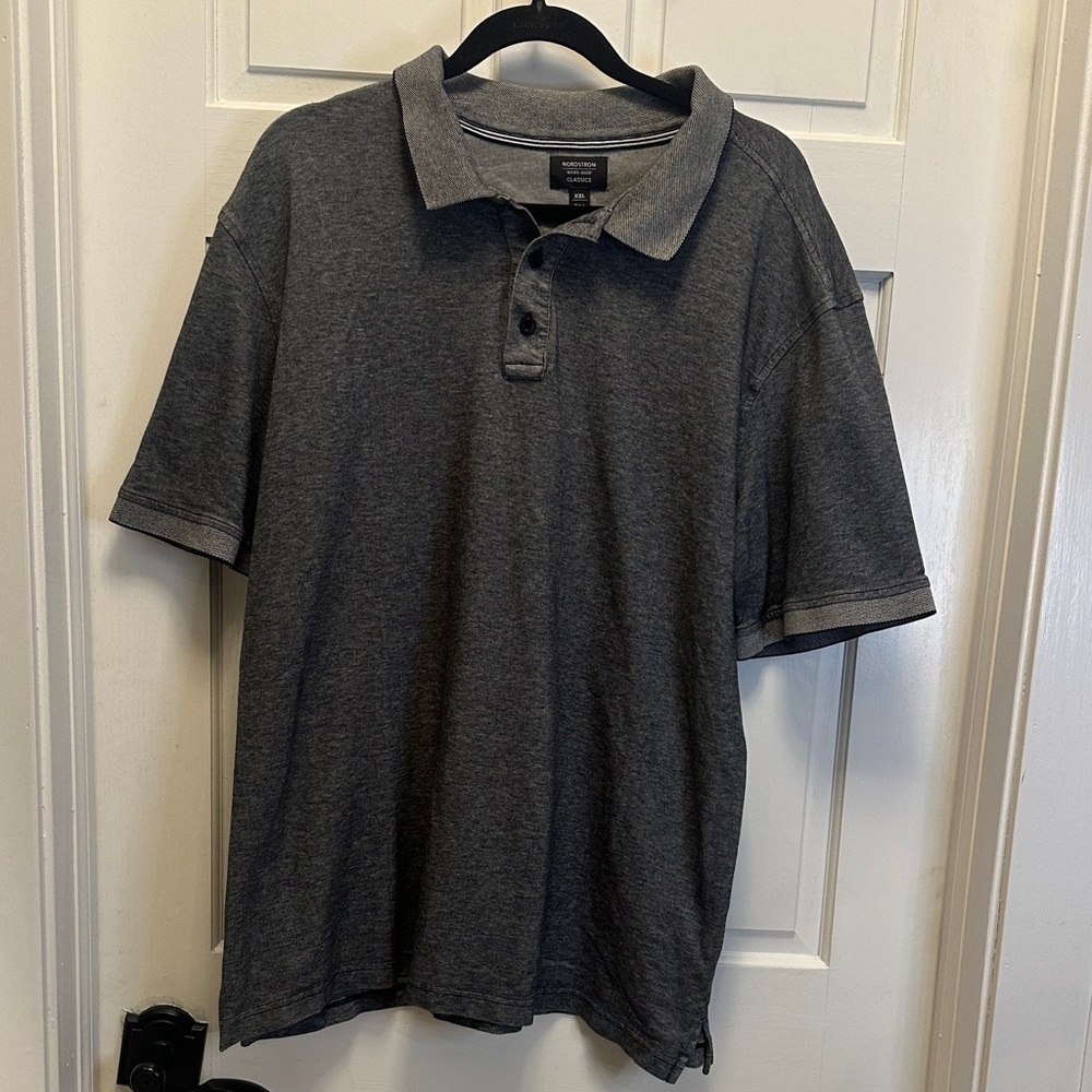 Nordstrom Men's‎ Shop XXL Gray Polo Shirt